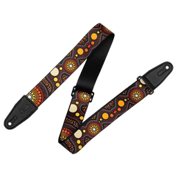 Levy's 2" Poly Down Under Guitar Strap Sunset Design - Innovative Music