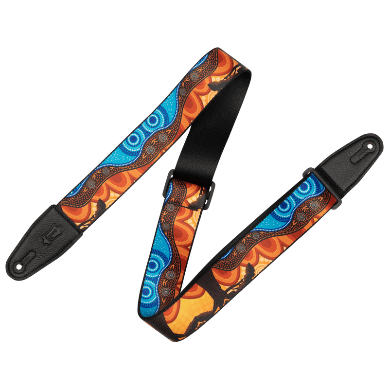 Levy's 2" Poly Down Under Guitar Strap with Landscape Design - Innovative Music