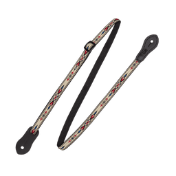 Levy's Jacquard Mandolin/Ukulele Strap 1/2" (Beige/Red/Blue) - Innovative Music