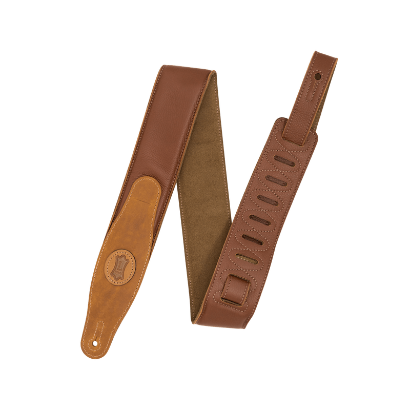 Levy's 2.5" Tan Padded Guitar Strap with Sand Suede - Premium Quality - Innovative Music