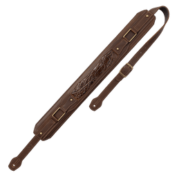 Levy's Brown Leather Guitar Strap with Padding and Hardware - Innovative Music