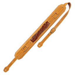 Levy's Tan Leather Guitar Strap with Padding and Hardware - Innovative Music