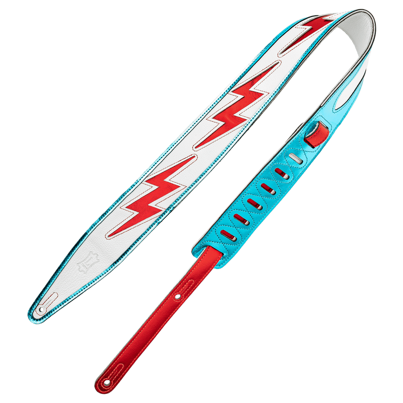 Levy's Leather Guitar Strap - Glam Rock Lightning - Innovative Music