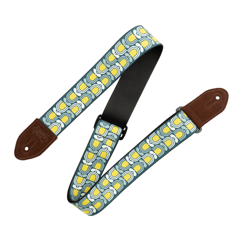 Levy's White Mod Tulip Mid Century Modern Strap - Innovative Music