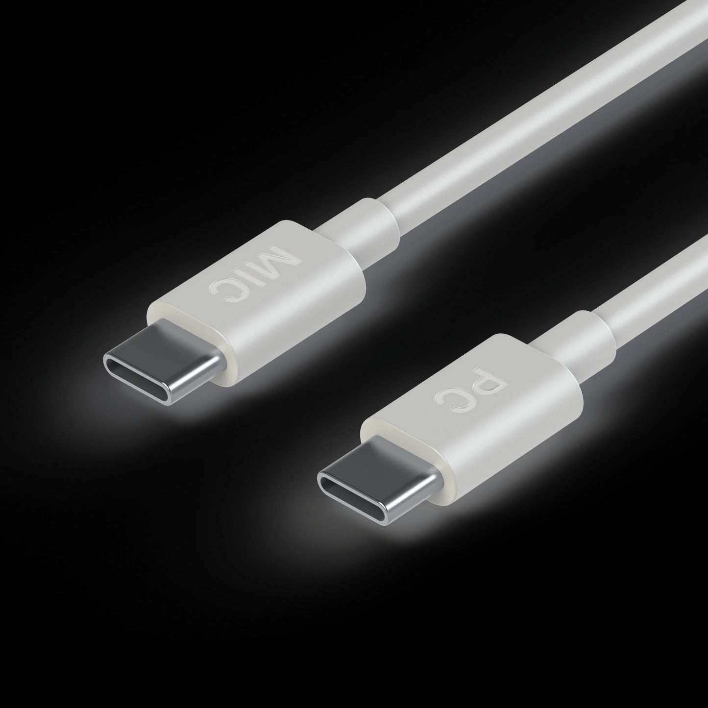BEACN White Microphone USB Cable (3.5m) - Fast Charging and Data Transfer - Innovative Music
