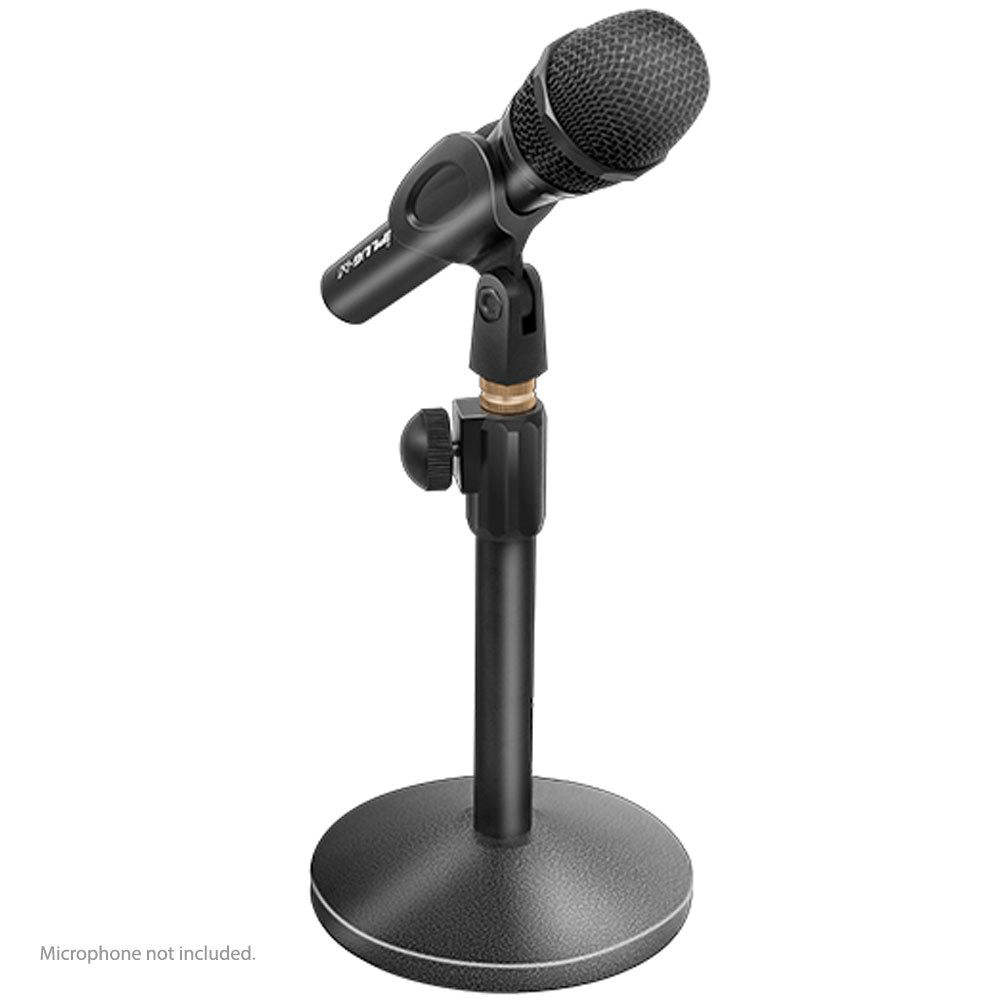 ICON MB - 02 Desktop Height Adjustable Microphone Stand w/ Heavy Round Base - Innovative Music