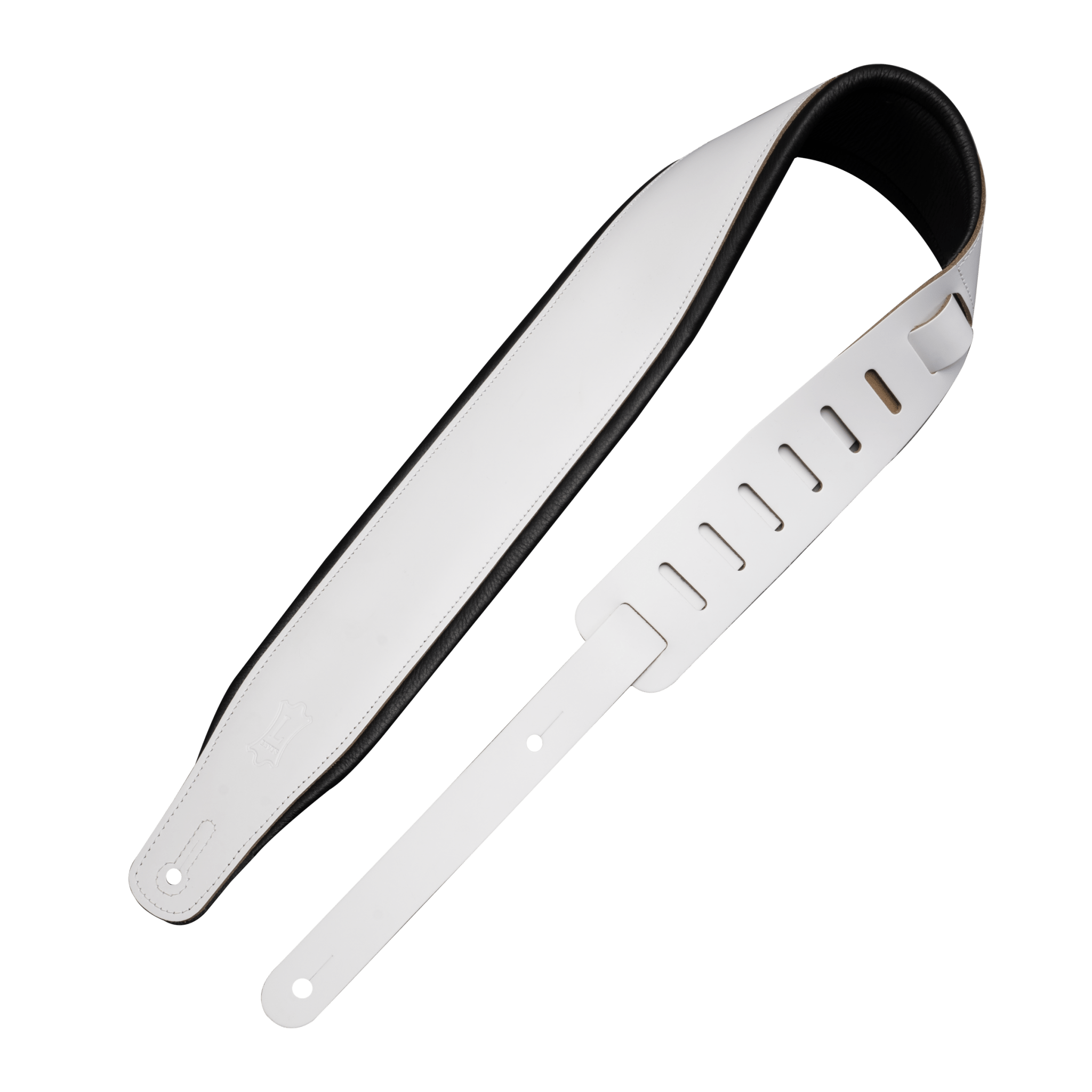 Levy's 3" Wide Top Grain Leather Guitar Straps - Panda - Innovative Music