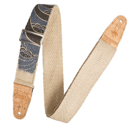 Levy's Vegan Hemp Guitar Strap 2" (Island Design) - Innovative Music