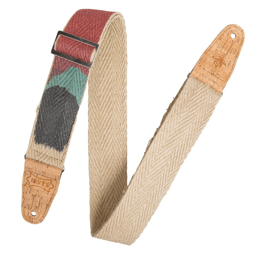 Levy's Vegan Hemp Guitar Strap 2" (Sunset Design) - Innovative Music