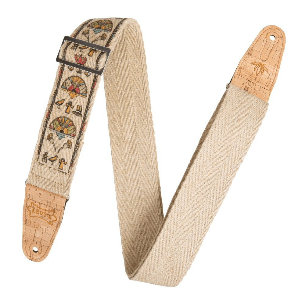 Levy's Vegan Hemp Guitar Strap 2" (Egyptian Design) - Innovative Music