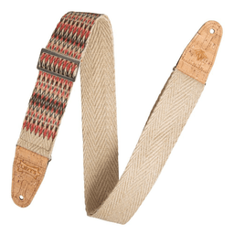 Levy's Vegan Hemp Guitar Strap 2" (Towers Design) - Innovative Music