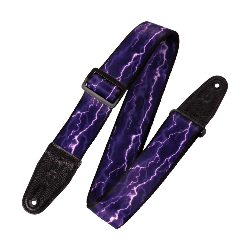 Levy's Polyester Guitar Strap 2" (Lightning Motif) - Innovative Music