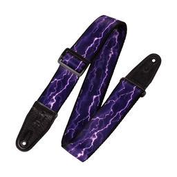 Levy's Polyester Guitar Strap 2" (Lightning Motif) - Innovative Music