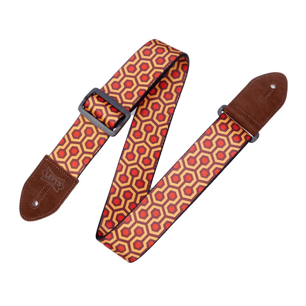 Levy's Polyester Guitar Strap 2" (Red/Yellow) - Innovative Music