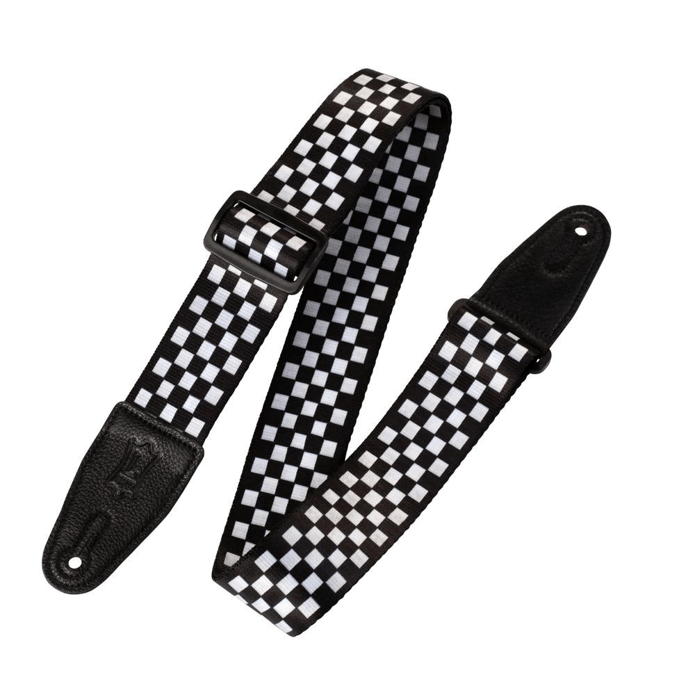 Levy's Polyester Guitar Strap 2" (Checkerboard Motif) - Innovative Music