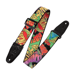 Levy's Polyester Guitar Strap 2" (Comic Book Onomatopoeia Motif) - Innovative Music