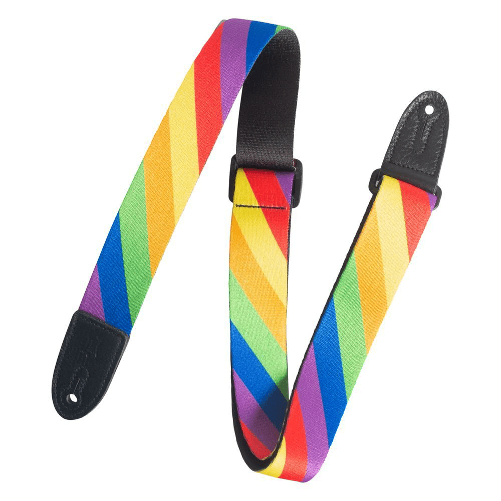 Levy's Kids Guitar Strap 1 1/2" (Diagonal Rainbow Pattern) - Innovative Music