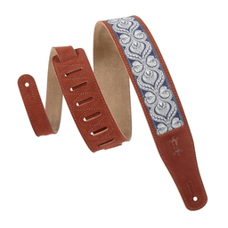 Levy's Rust Suede Leather Guitar Strap 2 1/2" - Innovative Music