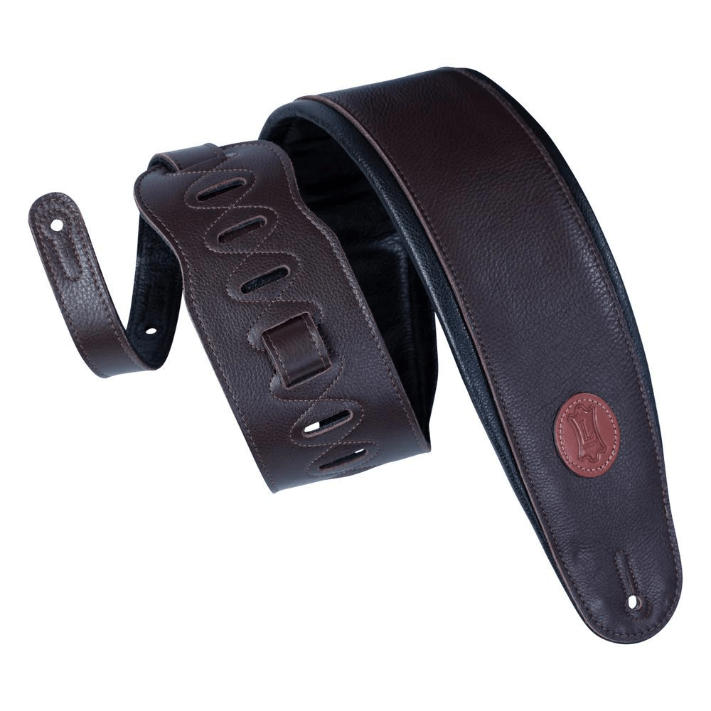 Levy's Garment Leather Bass/Guitar Strap 4 1/2" (Dark Brown) - Innovative Music