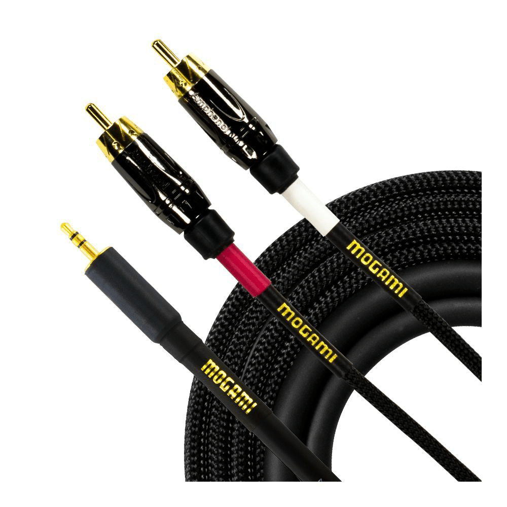 Mogami 20ft 3.5mm TRS to Dual RCA Cable - High - Quality Audio Connection - Innovative Music