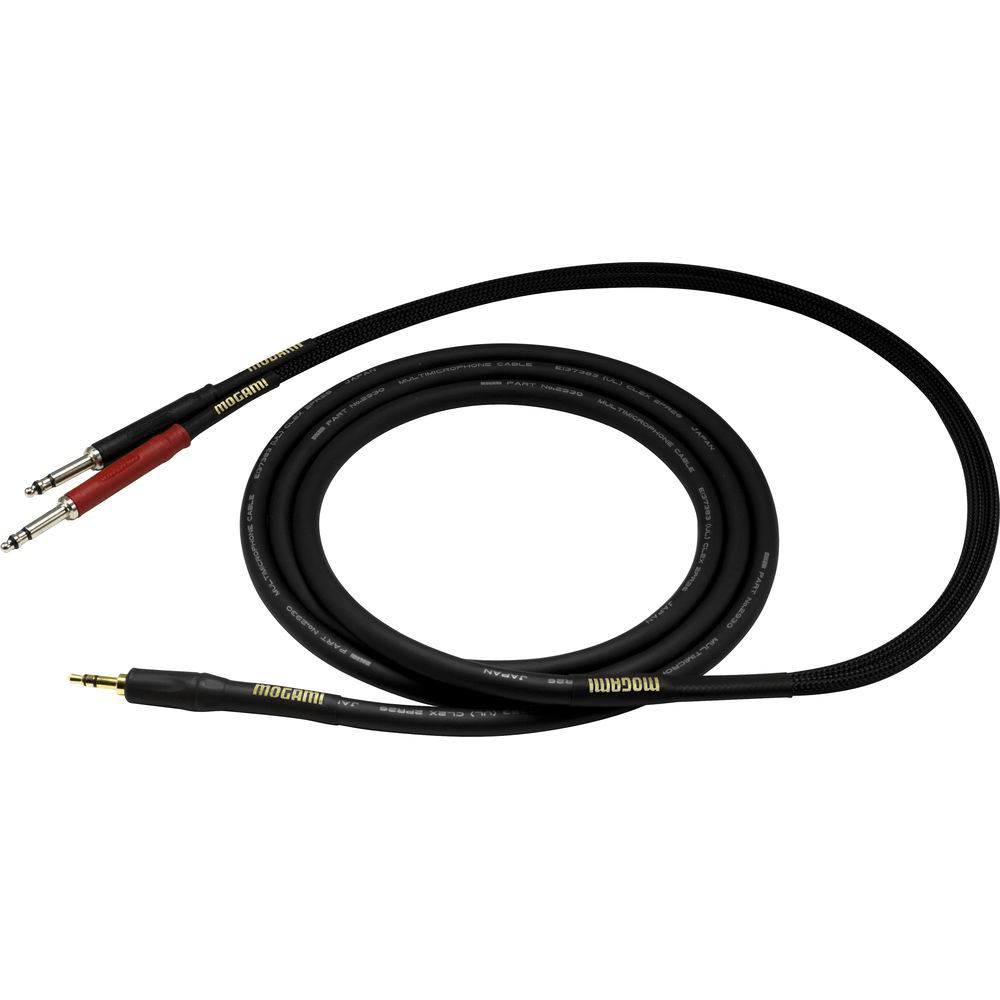 Mogami 6FT 3.5mm TRS to Dual 1/4 TS Cable - High - Quality Audio Connection - Innovative Music