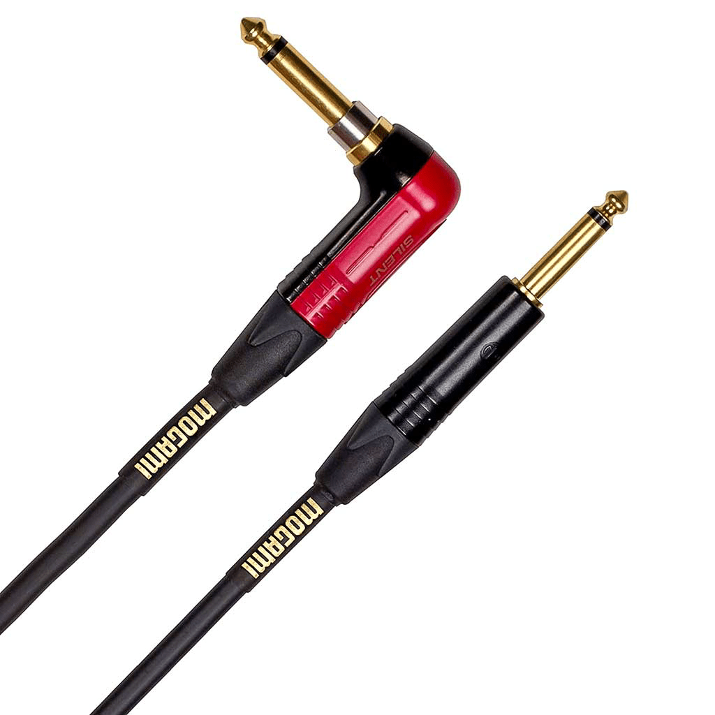 Mogami 10FT Gold Instrument Cable with Right Angle Silent Start - High Quality Sound Transmission - Innovative Music