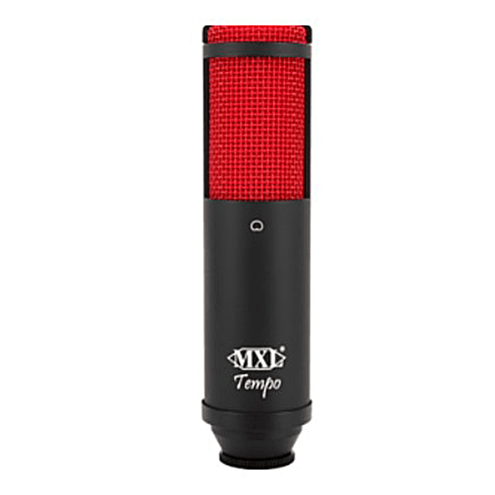MXL Tempo USB Condenser Mic w/ Headphone Output (Black / Red) - Innovative Music