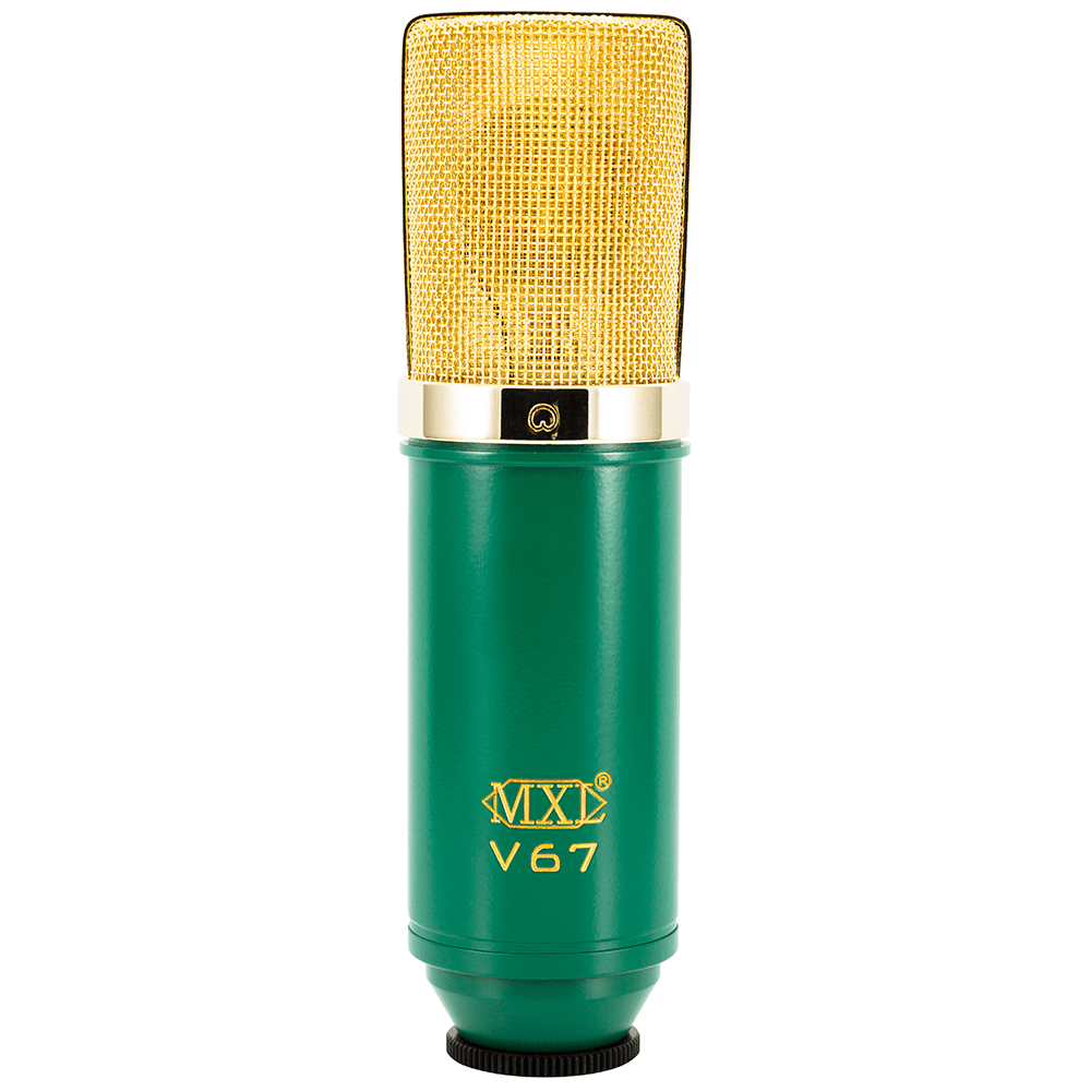 MXL V67G Large Capsule Condenser Microphone (Green/Gold) - Innovative Music