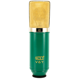 MXL V67G Large Capsule Condenser Microphone (Green/Gold) - Innovative Music