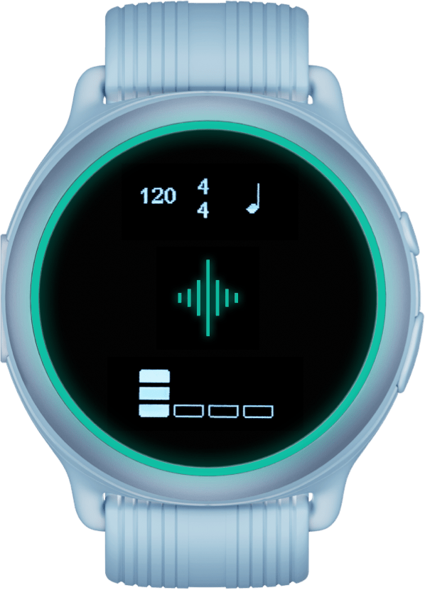 Soundbrenner SPARK BLUE - Ultimate Wearable Metronome for Musicians - Sound Distribution - Innovative Music