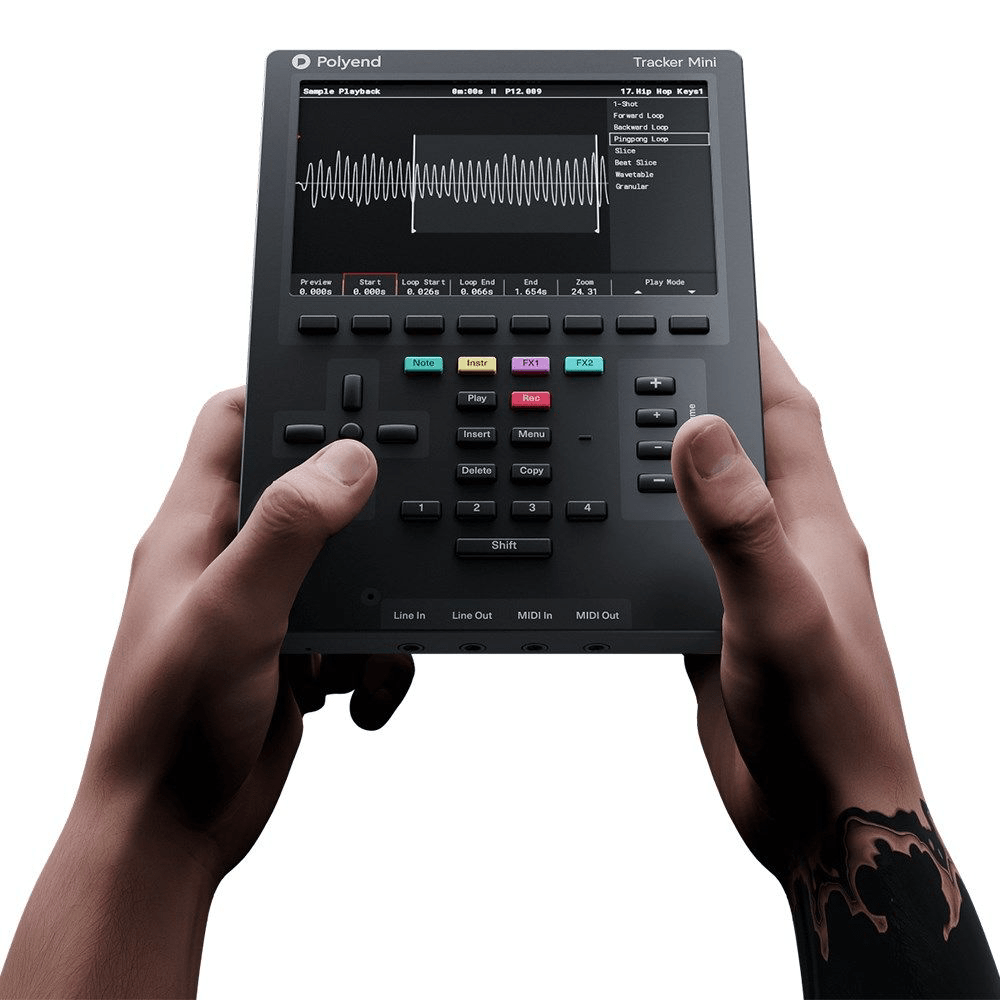 Polyend Tracker Mini Portable Standalone Audio Workstation w/ Battery & Mic - Innovative Music