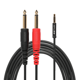 1010 Music 3.5mm Male to Dual 1/4" Male Stereo Breakout Cable (1.4m) - Innovative Music