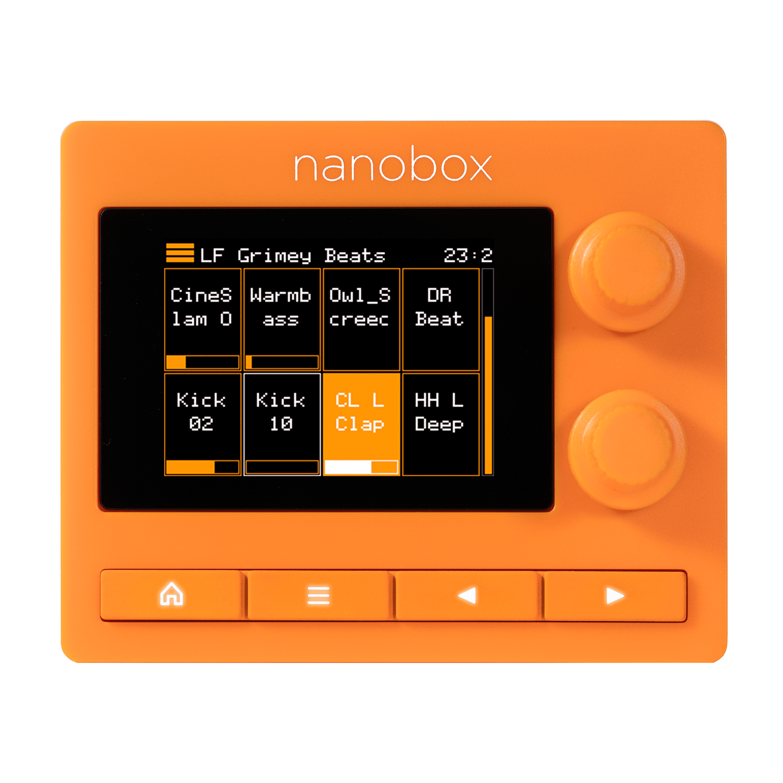 1010 Music Nanobox Tangerine Desktop Sampler w/ Touchscreen - Innovative Music