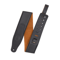 Levy's CIRRO SERIES 3" BLACK PADDED STRAP WITH HONEY SUEDE Strap - Innovative Music
