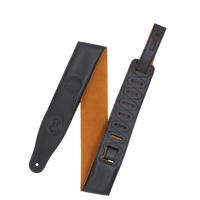 Levy's 2.5" Black Padded Guitar Strap with Honey Suede - Premium Quality - Innovative Music