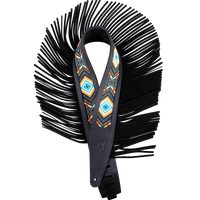 Levy's 2.5" Crazy Horse Strap with Fringe Detail and Western Print - Innovative Music