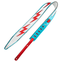Levy's Leather Guitar Strap - Glam Rock Lightning - Innovative Music