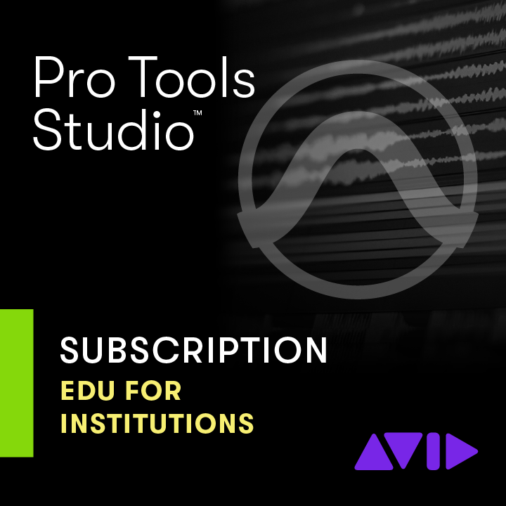 Avid Pro Tools Studio 1 - Year Subscription - NEW - EDU - Institution (eLicense) - Innovative Music