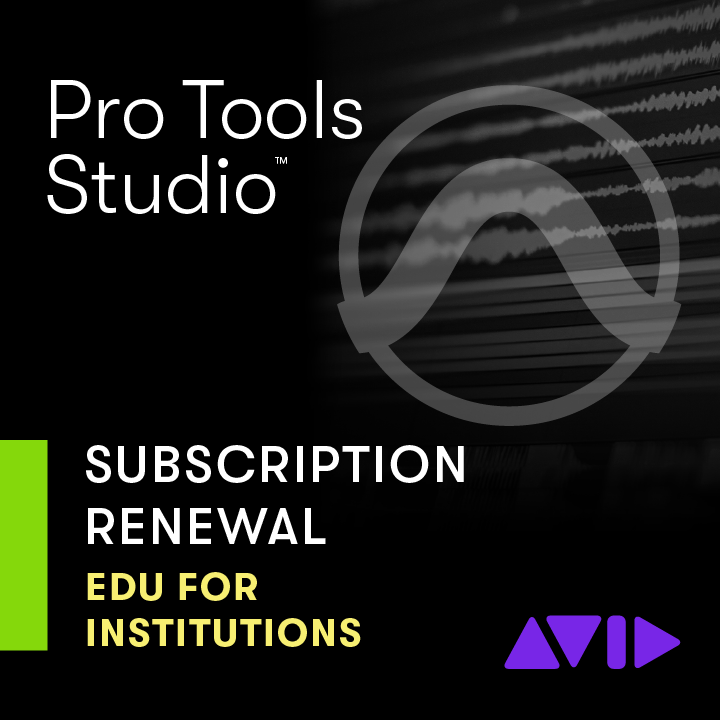 Pro Tools Studio Multiseat License - RENEW - EDU - Institution (eLicense) [NFW] - Innovative Music