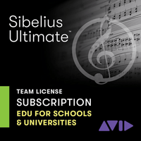 Avid Sibelius Ultimate TEAM 1 - Year Subscription New License (EDU eLicense) [NFW] - Innovative Music