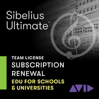 Avid Sibelius Ultimate TEAM 1 - Year Subscription Renewal License (EDU eLicense) [NFW] - Innovative Music