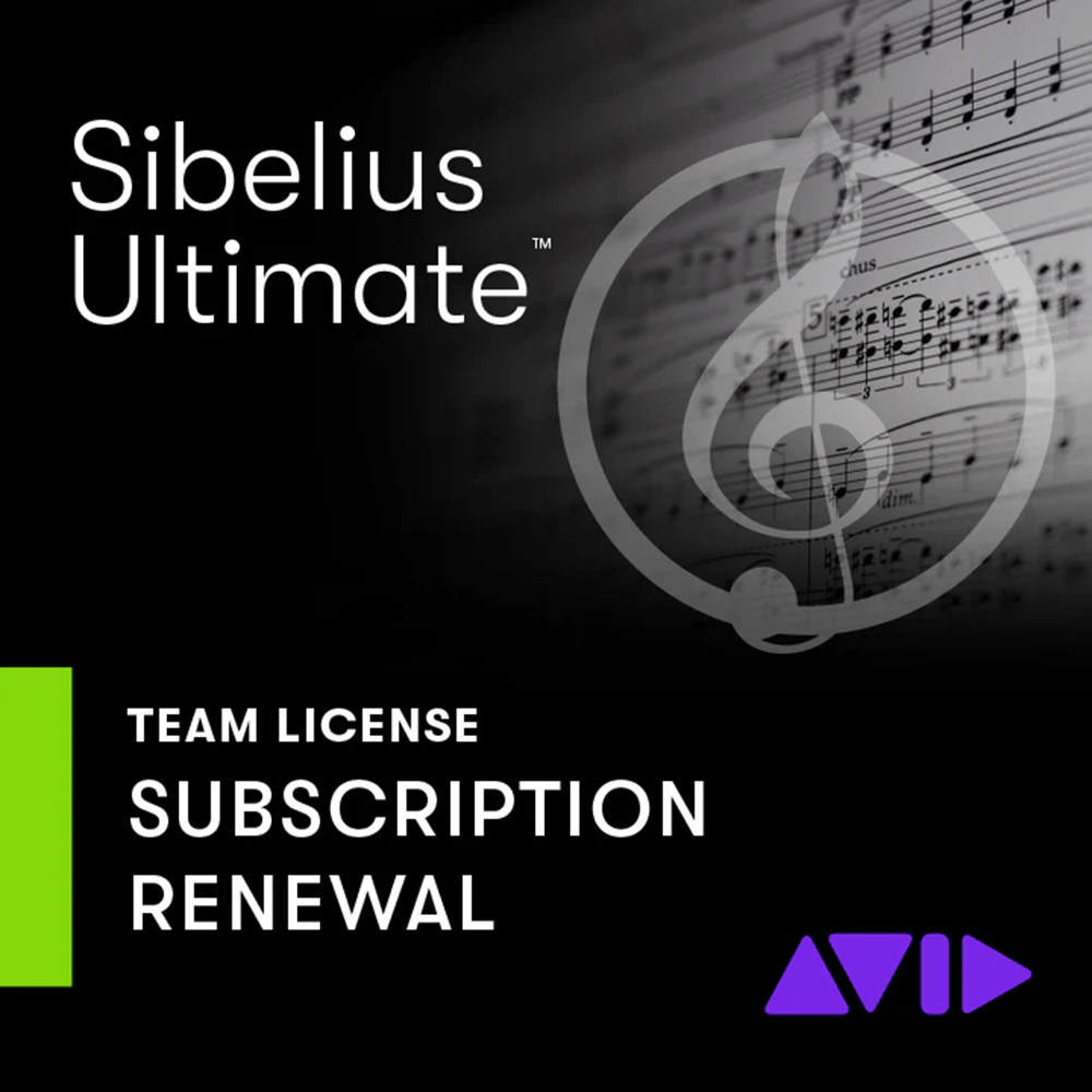 Avid Sibelius Ultimate TEAM 1 - Year Subscription Renewal License - Innovative Music