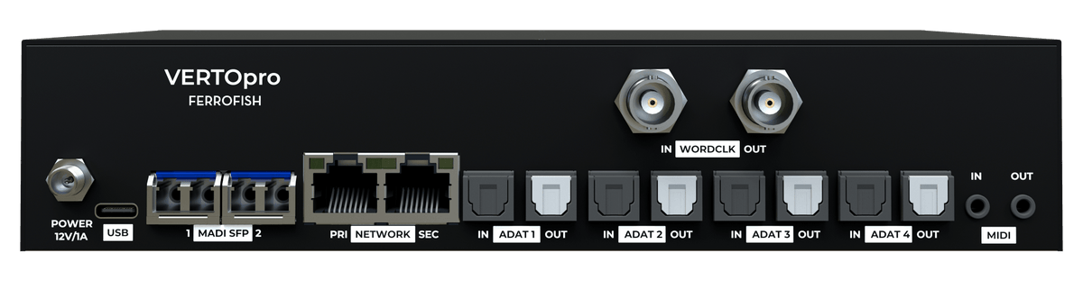 Ferrofish VERTOpro 32 – 32x32 ADAT to Dante Converter & Router - Sound Distribution - Innovative Music