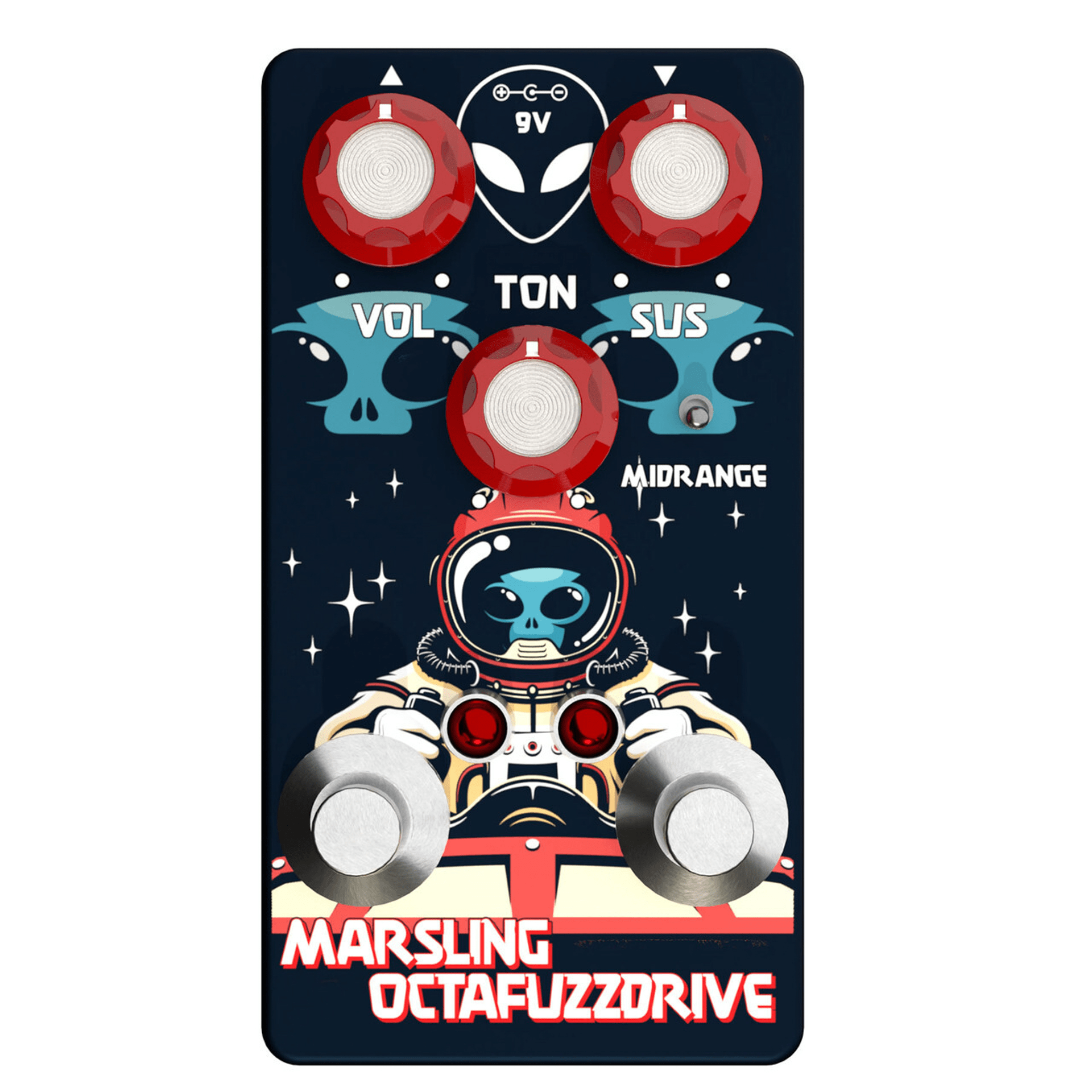 INTERSTELLAR AUDIO MARSLING OCTAFUZZDRIVE PEDAL - Ultimate Spacey Tones for Guitarists - Innovative Music