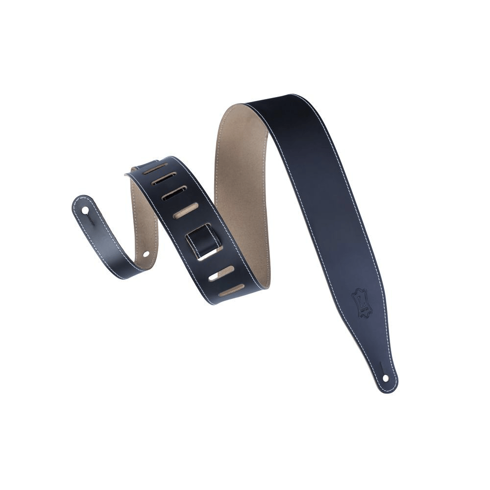 Levy's DM17 Genuine Leather Guitar Strap 2 1/2" (Black) - Innovative Music