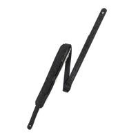 Levy's REINER DELUXE IN BLACK - Premium Quality Leather Guitar Strap - Innovative Music
