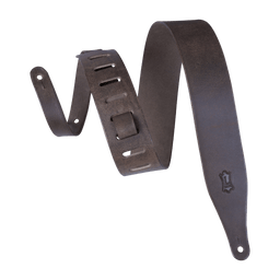 Levy's Vegtan Leather Guitar Strap 2 1/2" (Dark Brown) - Innovative Music