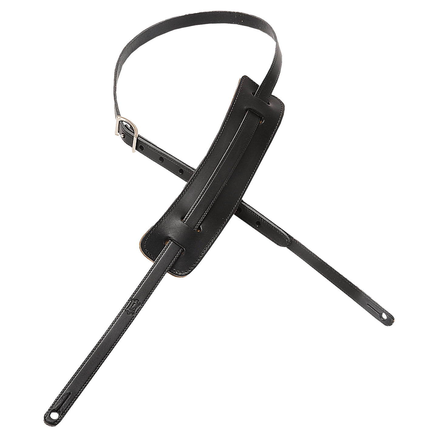 Levy's Vegtan Leather Guitar Strap 5/8" (Black) - Innovative Music