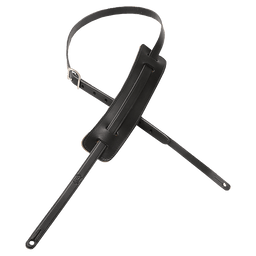 Levy's Vegtan Leather Guitar Strap 5/8" (Black) - Innovative Music