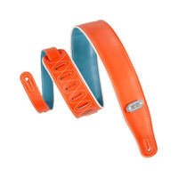 Levy's Vinyl Guitar Strap 2 3/4" (Orange/Teal) - Innovative Music